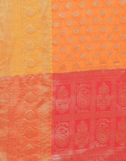 Orange Silk Saree | Sudathi