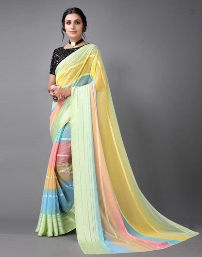 Multicolour Georgette Saree | Sudathi