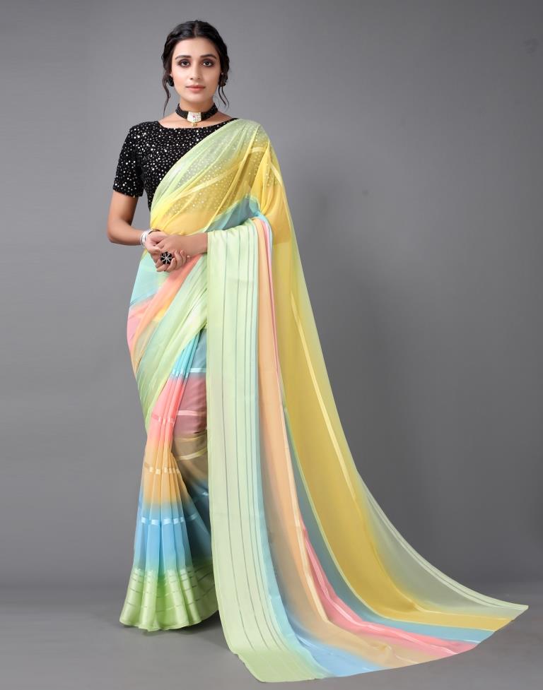 Multicolour Georgette Saree | Sudathi