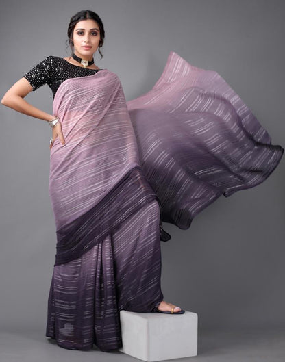 Lilac Georgette Saree | Sudathi