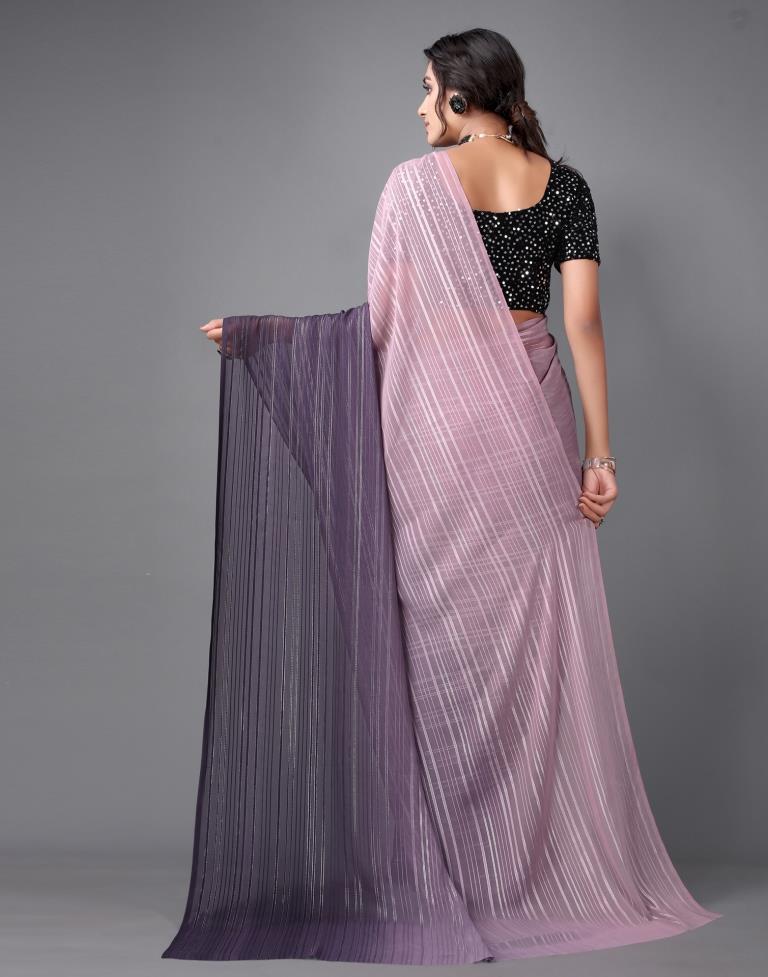 Lilac Georgette Saree | Sudathi