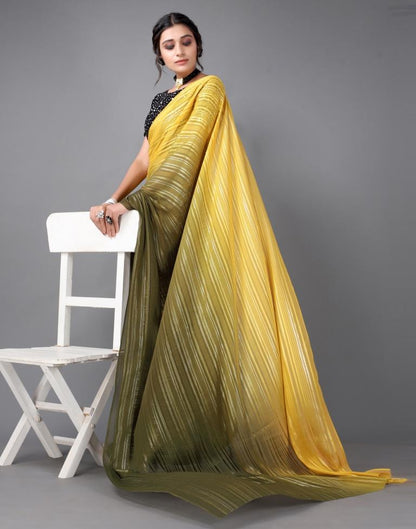 Turmeric Yellow Georgette Saree | Sudathi