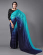 Turquoise Blue Georgette Saree | Sudathi
