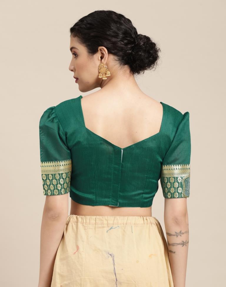 Rama Green Silk Saree | Sudathi
