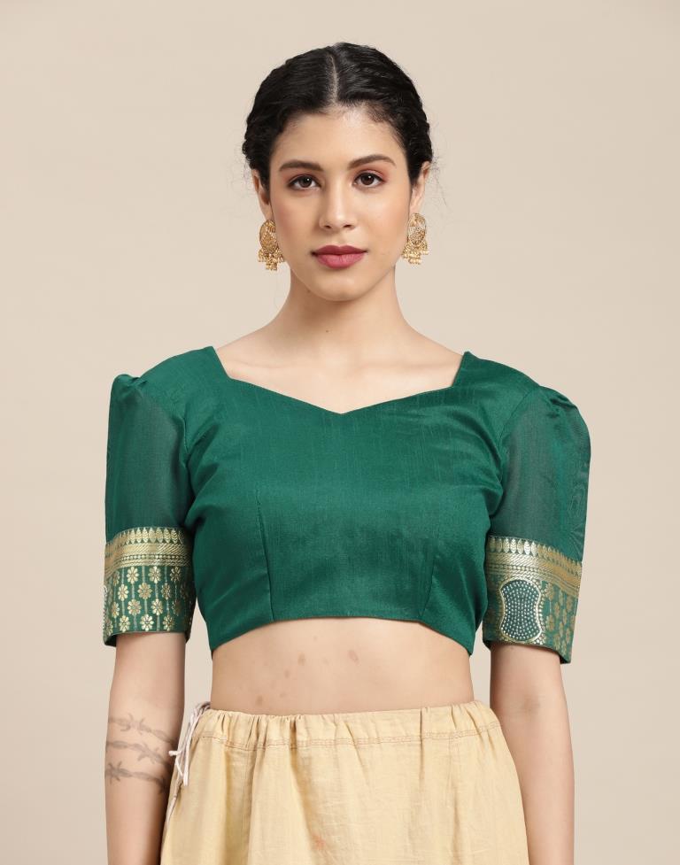 Rama Green Silk Saree | Sudathi