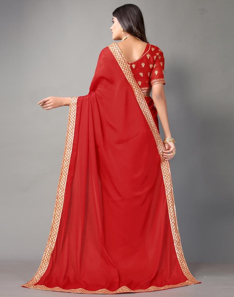 Red Silk Saree | Sudathi