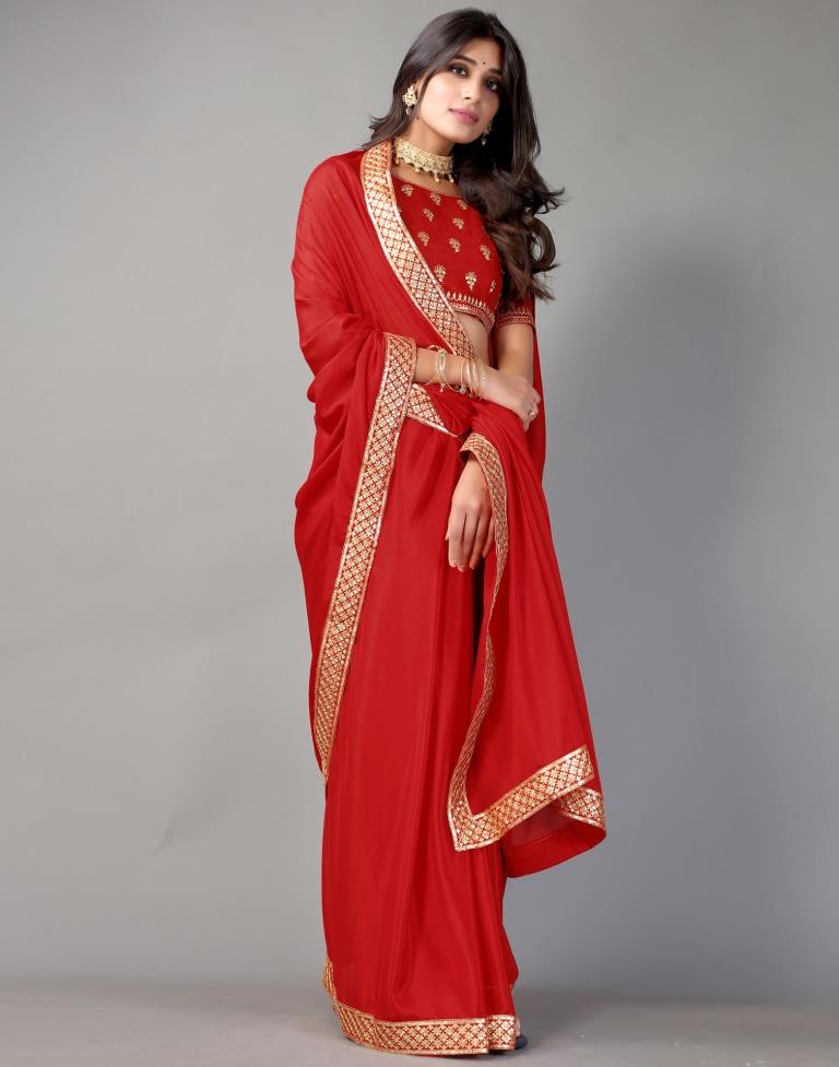 Red Silk Saree | Sudathi