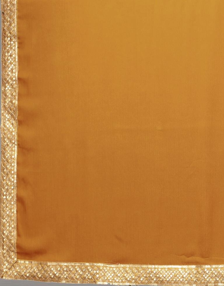 Mustard Yellow Silk Saree | Sudathi