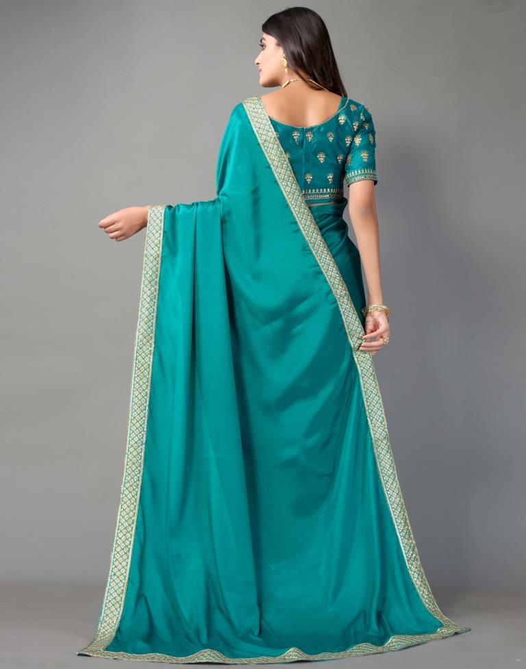 Rama Blue Silk Saree | Sudathi