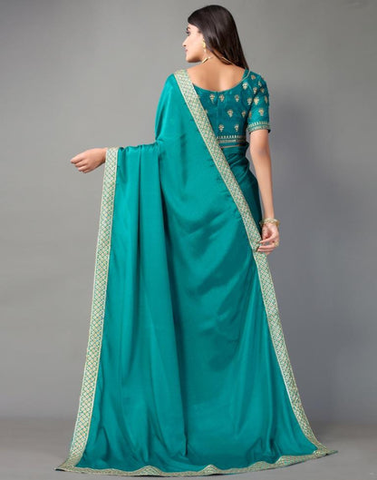 Rama Blue Silk Saree | Sudathi