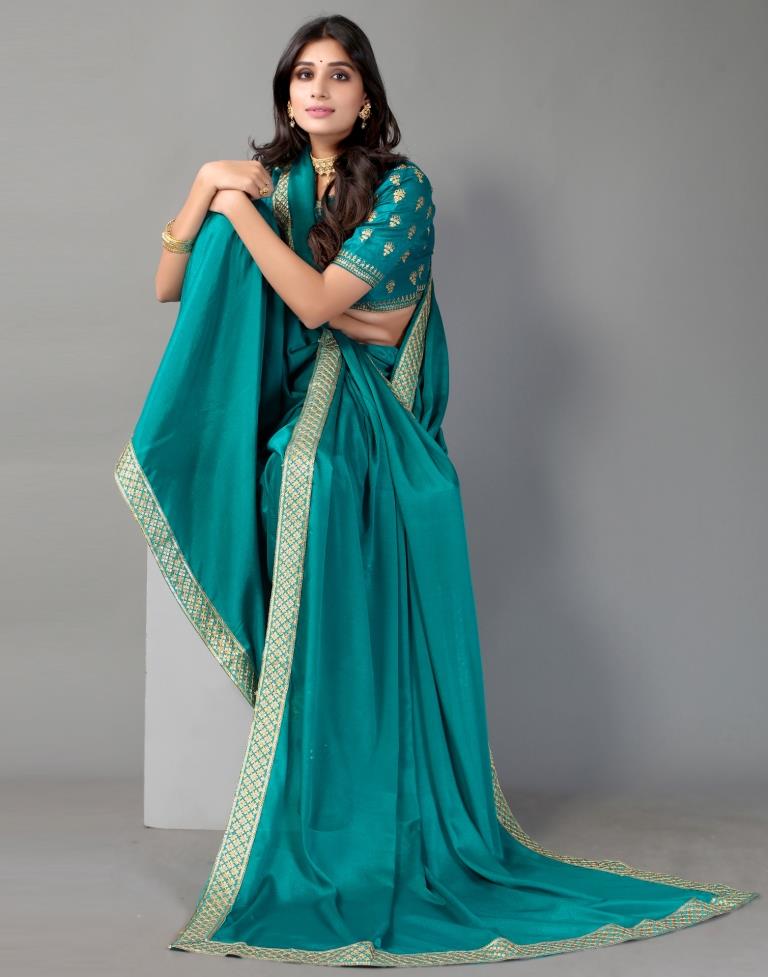 Rama Blue Silk Saree | Sudathi