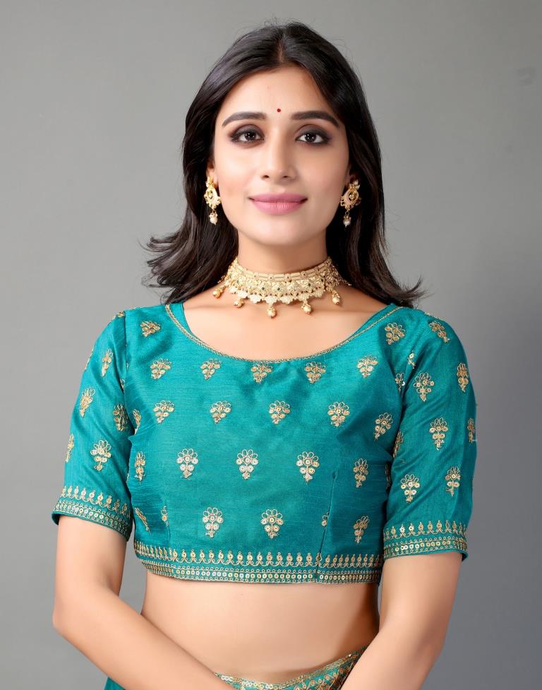 Rama Blue Silk Saree | Sudathi