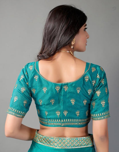 Rama Blue Silk Saree | Sudathi