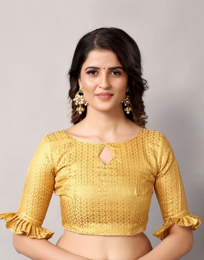 Blue Weaving Chiffon Saree