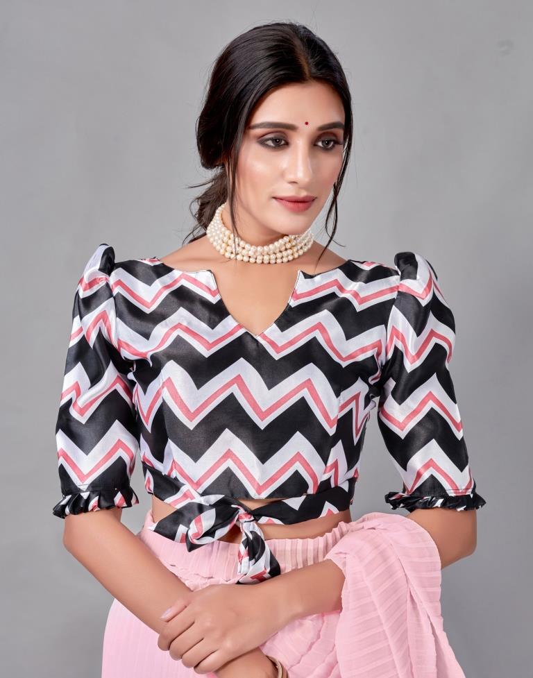 Light Pink Georgette Saree | Leemboodi