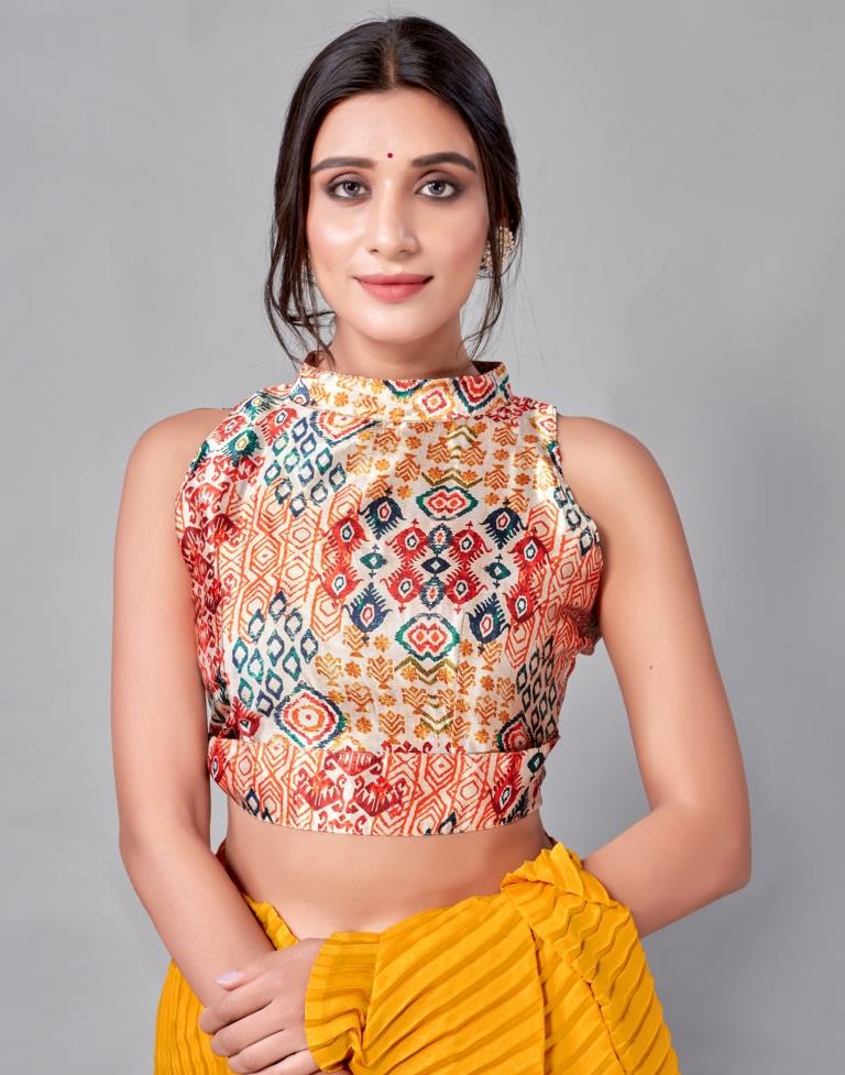 Turmeric Yellow Silk Saree | Leemboodi