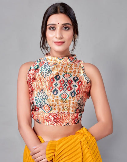 Turmeric Yellow Silk Saree | Leemboodi