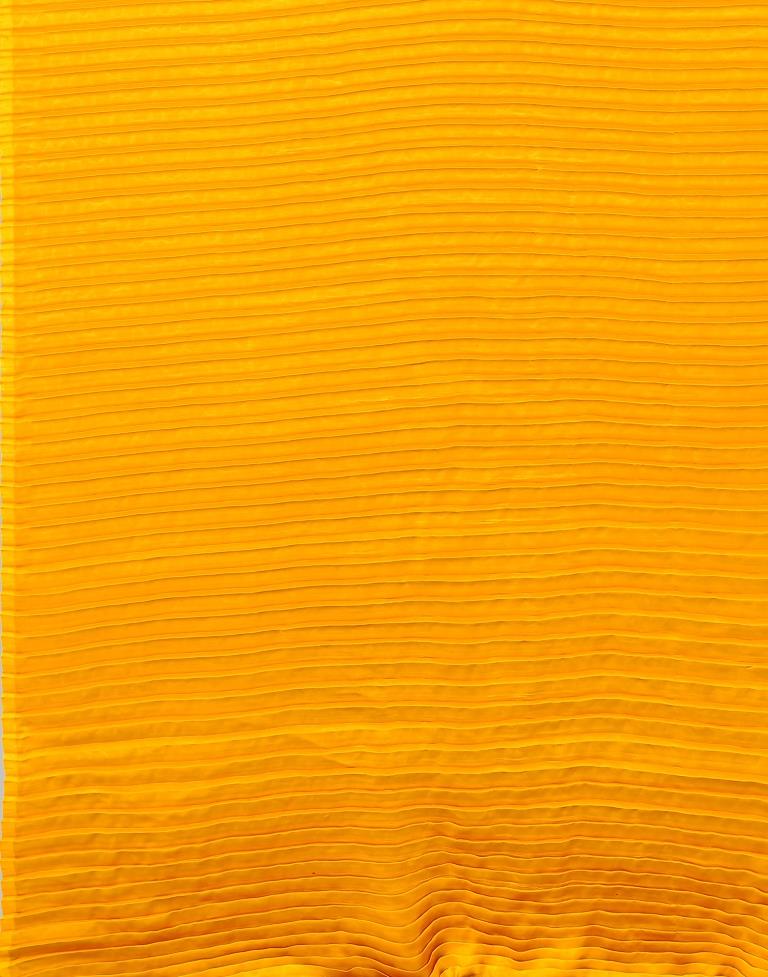 Turmeric Yellow Silk Saree | Leemboodi