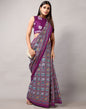 Grey Cotton Patola Saree | Leemboodi