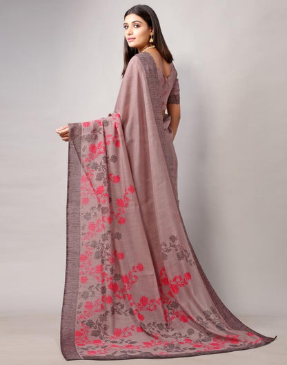 Brown Cotton Saree | Leemboodi