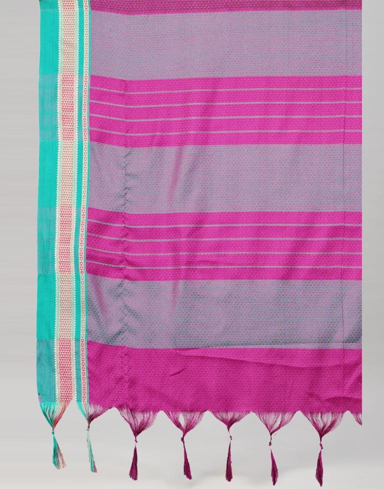 Purple Cotton Saree | Leemboodi