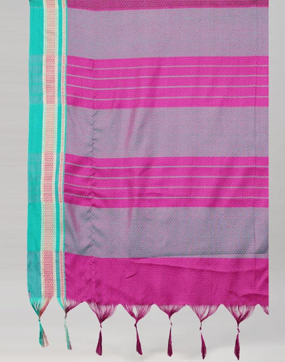 Purple Cotton Saree | Leemboodi