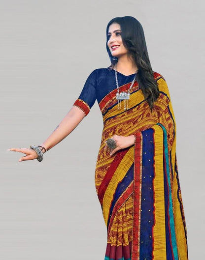 Multicolored Georgette Saree | Sudathi