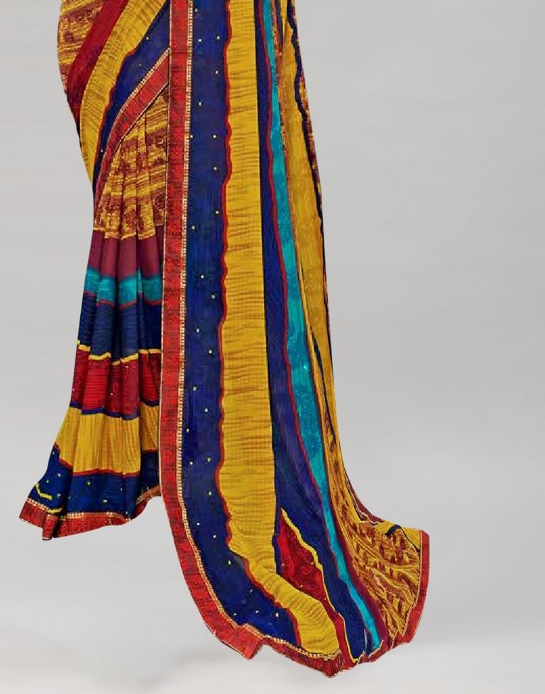 Multicolored Georgette Saree | Sudathi