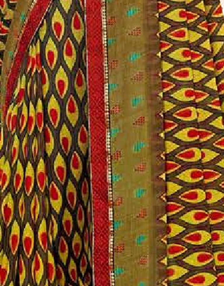 Olive Green Georgette Saree | Sudathi