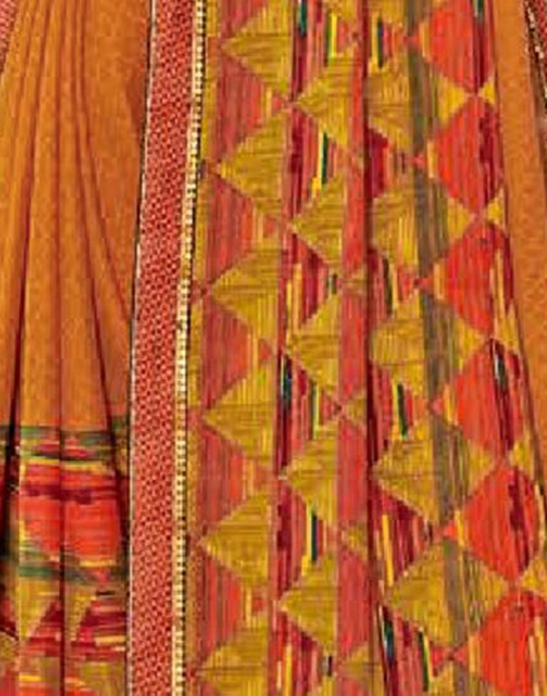 Turmeric Yellow Georgette Saree | Sudathi