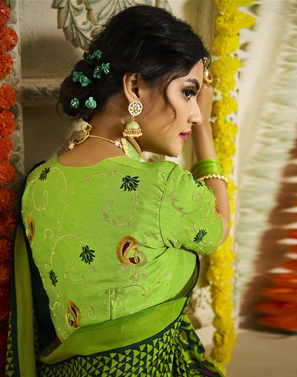 Green Paithani Silk Saree | Sudathi