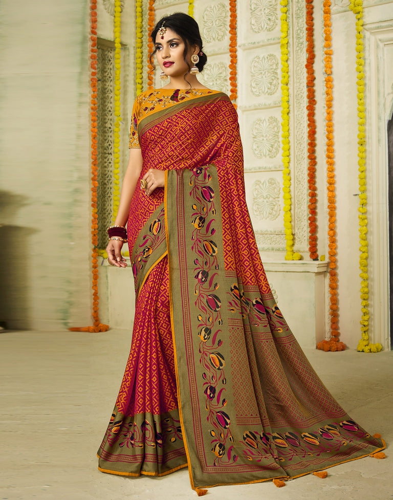 Red Paithani Silk Saree With Tassel | Sudathi