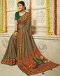 Dark Beige Paithani Silk Saree | Sudathi