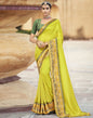 Lemon Yellow Silk Saree | Sudathi