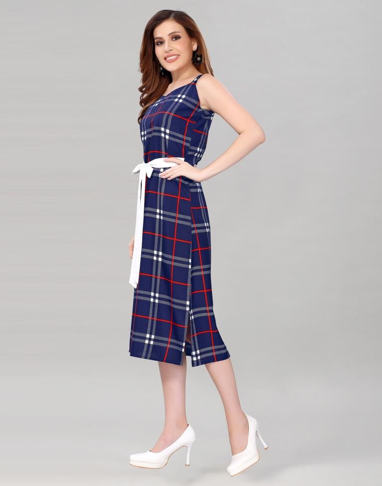Blue Front Knot Dress | Sudathi