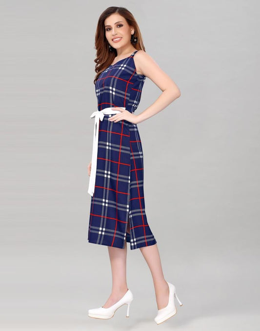 Blue Front Knot Dress | Sudathi