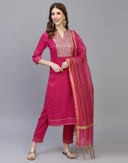 Pink Kurti With Pant And Dupatta | Sudathi