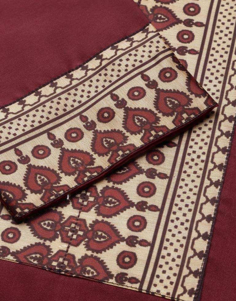 Maroon Kurti With Pant And Dupatta | Sudathi