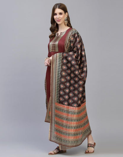 Maroon Kurti With Pant And Dupatta | Sudathi