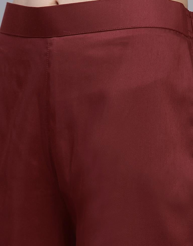 Maroon Kurti With Pant And Dupatta | Sudathi