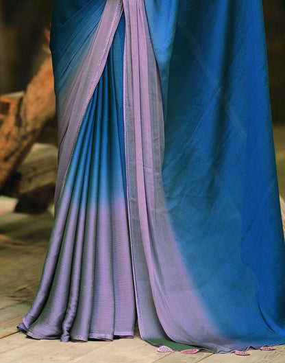 Navy Blue Chiffon Saree | Sudathi