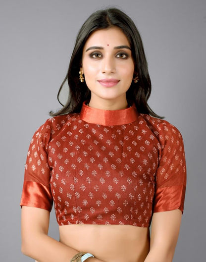 Beige Printed Cotton Saree | Sudathi