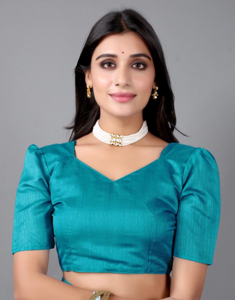 Sky blue Printed Saree | Sudathi