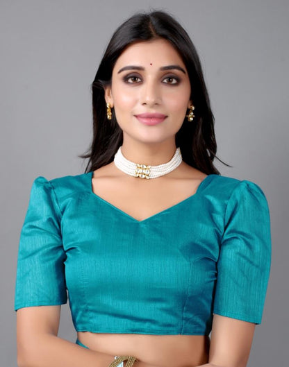 Sky blue Printed Saree | Sudathi