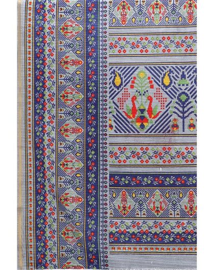 Grey Printed Saree | Sudathi