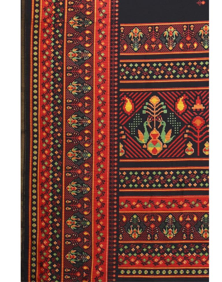 Black Printed Saree | Sudathi