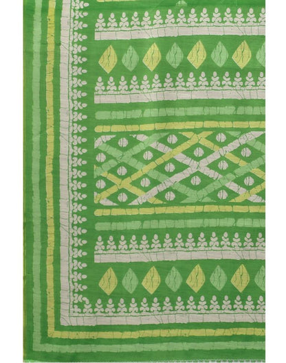 Parrot Green Cotton Saree | Sudathi