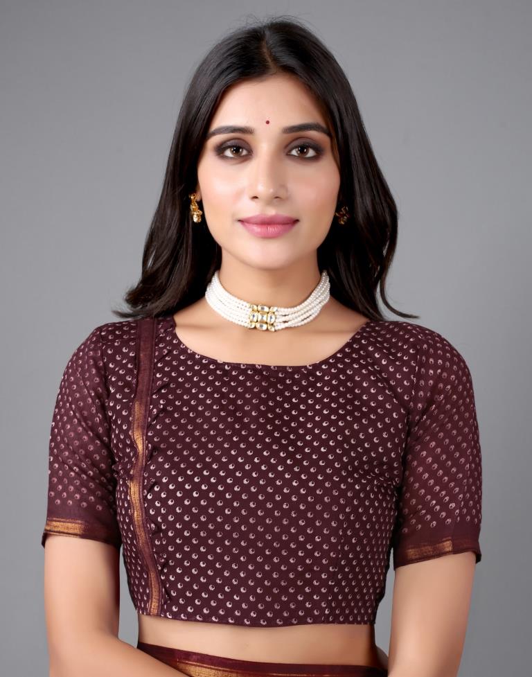 Cherry Red Cotton Saree | Sudathi