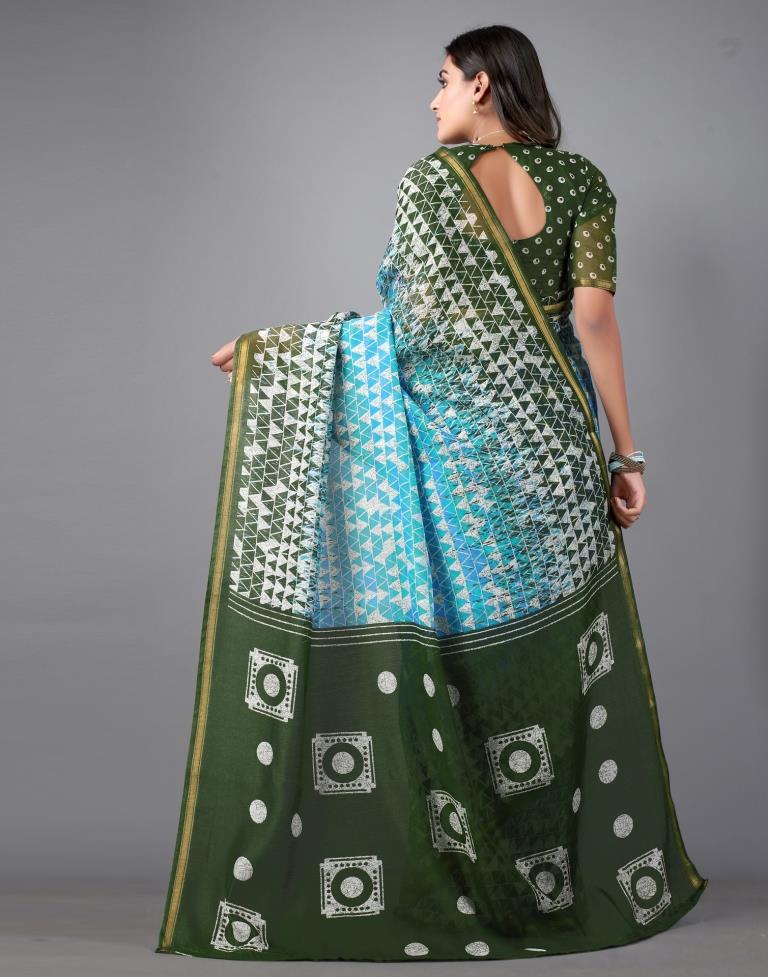 Blue Cotton Saree | Sudathi