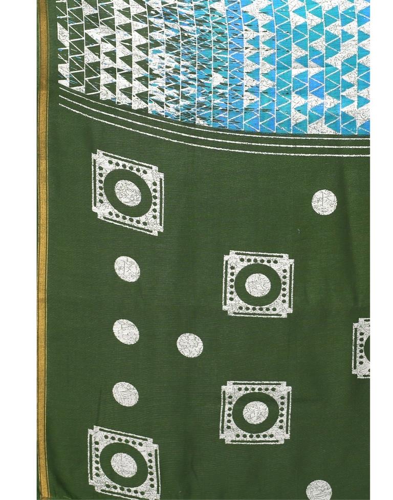 Blue Cotton Saree | Sudathi